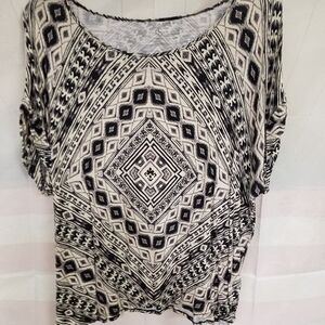 db Woman 2X Black & White Cap Short Sleeve